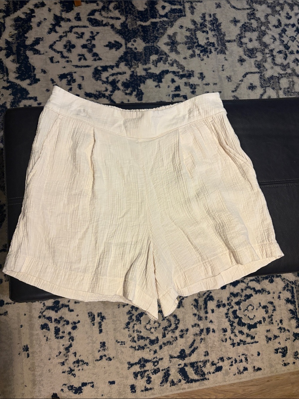 a new day Neutral High-Waist Textured Pull-On Shorts